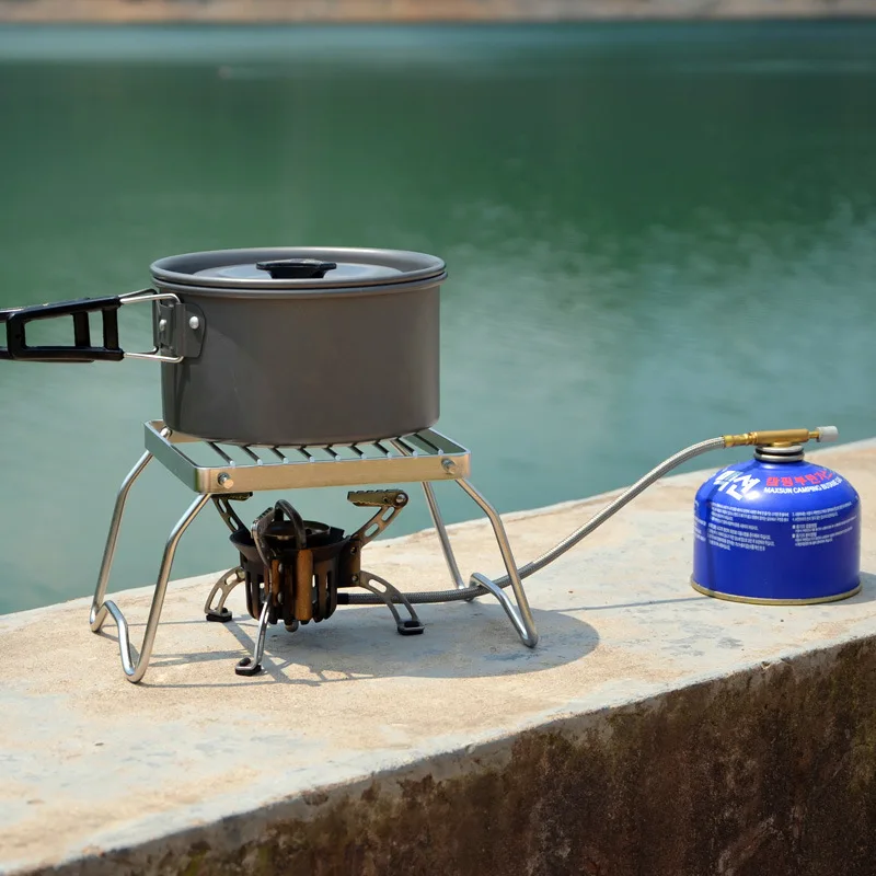 

Mini Outdoor Stainless Steel Foldable Camping Stove Stand Rack BBQ Grill Pot Holder For Camping Hiking Travell Car Accessories
