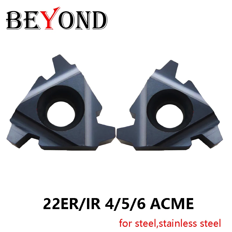 Oltre 22Er 22Ir 4 5 6 Acme Bbm18 4Acme 5Acme 6 Acme Inserti Per Filettatura In Metallo Duro Utensili Per Tornitura Fresa Per Tornio Cnc Per Acciaio In