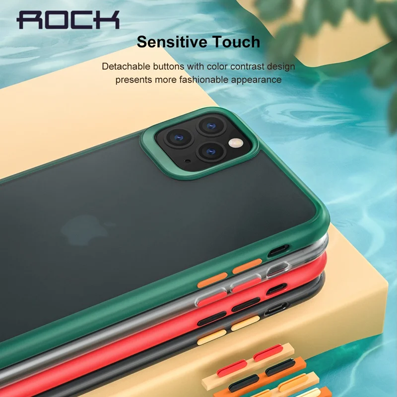 Rock Luxury Phone Case For iPhone 11 Pro Max Coque Matte TPU Transparent Cover Funda |