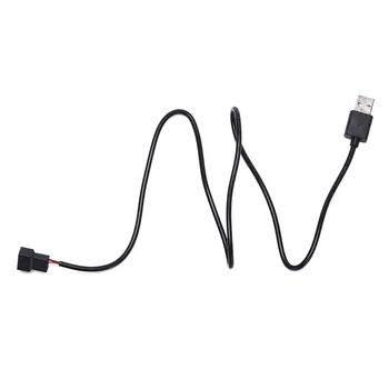 

New 5V USB PC Fan Power Cable USB 2.0 Male To 3 / 4 Pin Male Computer Case Fan Power Supply Cable Connector Adapter 50cm