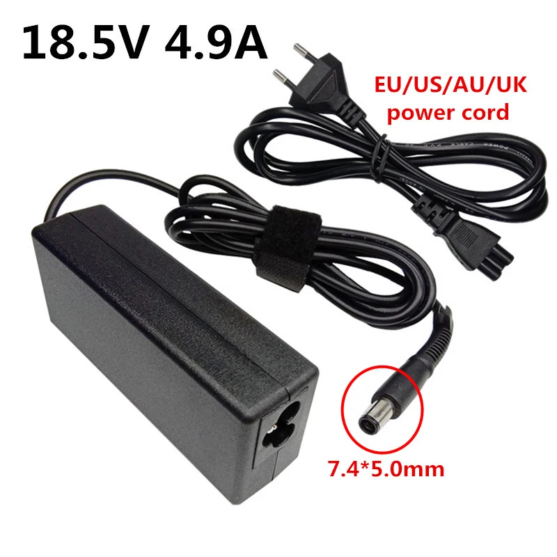 18,5 в 4.9A DC 7,4x5,0 мм 90 Вт ноутбук блок питания адаптер для hp 18.5V4.9A G50-100 павильон dm3 dv3000 dv3500 DV4 DV5