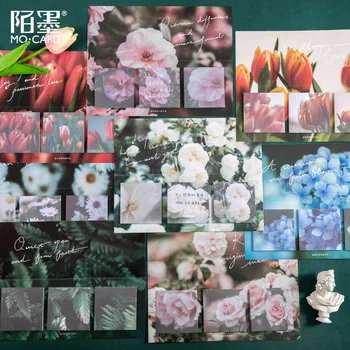 

60 Sheets/Pack Flowers Pants Series Cute Daisy, Tulip Flower Notepad Memo Pad Note Memo Sheets Stationery Office Supplies