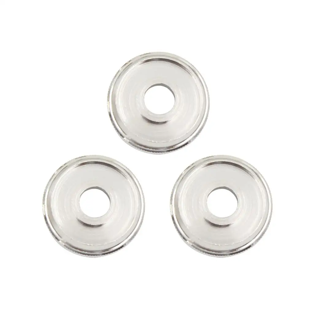 3x Sliver Trumpet Valve Cap Screw Trumpet Replacement Accessory