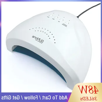 

Brand SUNone 48W/36W LED UV Lamp Nail Dryer For Curing Gel Polish Art Tool Light Fingernail Toenail 5S 30S 60S Manicure Machine