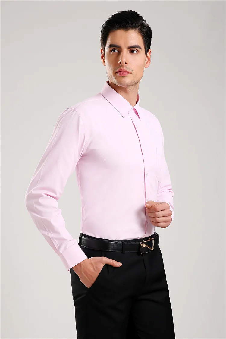 Мужские рубашки masculino Hombre модная однотонная летняя рабочая одежда тонкая мужская одежда умная Повседневная без глажки осень MOOWNUC 4XL 3XL