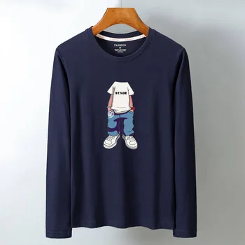 

Luo Ka 2020 Men's Cotton Long Sleeve Printed Design Fashion One Size Long Sleeve T-shirt Model: KL-49.99