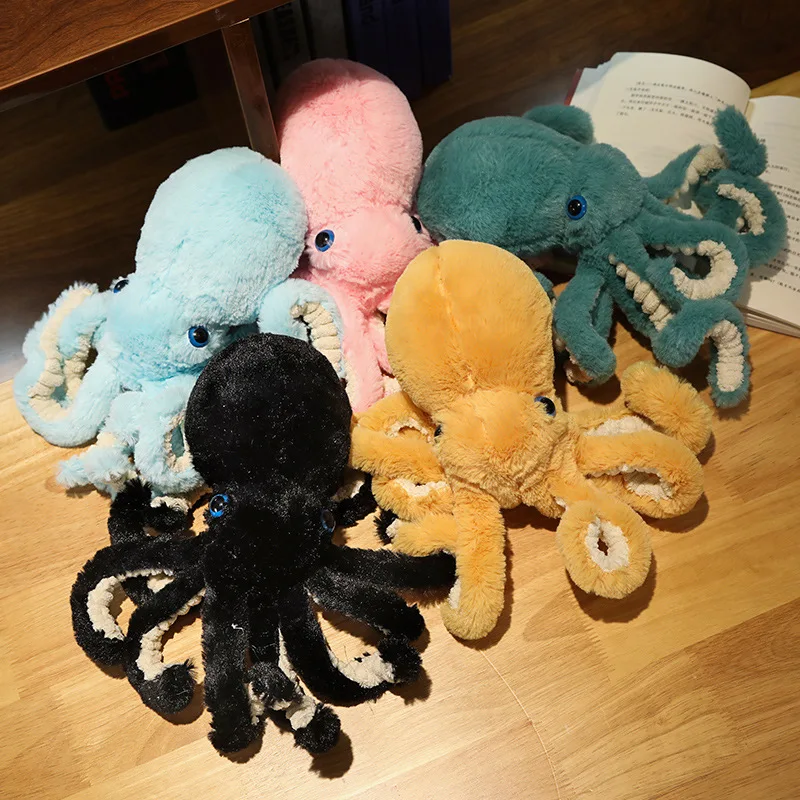 18-85cm Lovely Simulation Octopus Pendant Plush Stuffed Toy Soft Animal  Home Accessories Cute Doll Children Christmas Gifts