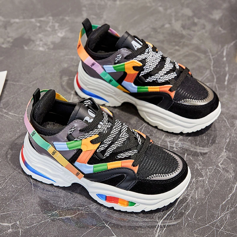 colorful athletic shoes