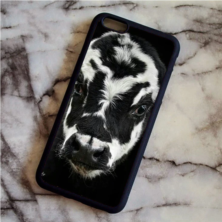 Черный KETAOTAO ковбойская шляпа Смешная корова чехол для телефона s для iPhone 4S SE 5 6 5C 5S 6S 7 8 SE 5Plus XR XS Max Чехол Мягкий ТПУ резиновый силиконовый - Цвет: Черный