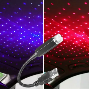 

LED Night Light Car Roof Star USB Atmosphere Lamp For Mercedes Benz AMG Logo W203 W204 W205 W210 W211 GLK Interior Accessories