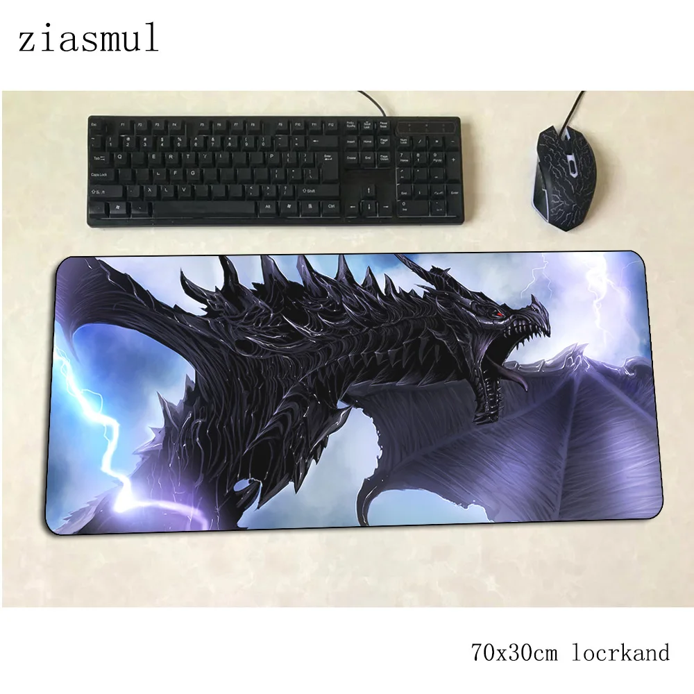 Skyrim коврик для мыши, 70x30 см, игровой коврик для мыши, аниме 3d, офисный коврик для ноутбука, модный коврик для мыши, игры, pc gamer, коврики