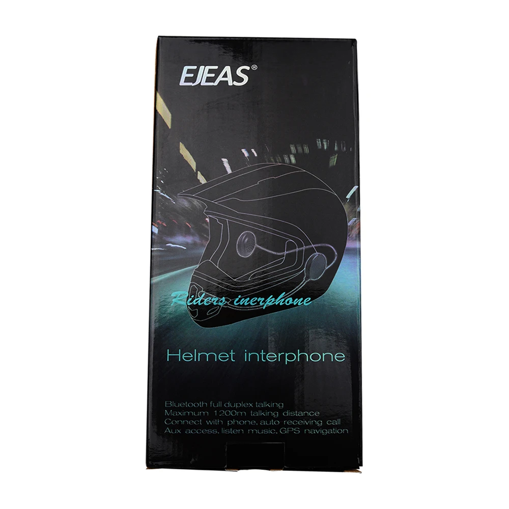 Ejeas V6 1200M шлем домофон для 6 всадников Bluetooth мотоцикл BT домофон мобильный беспроводной Comunicador Мото шлем гарнитуры