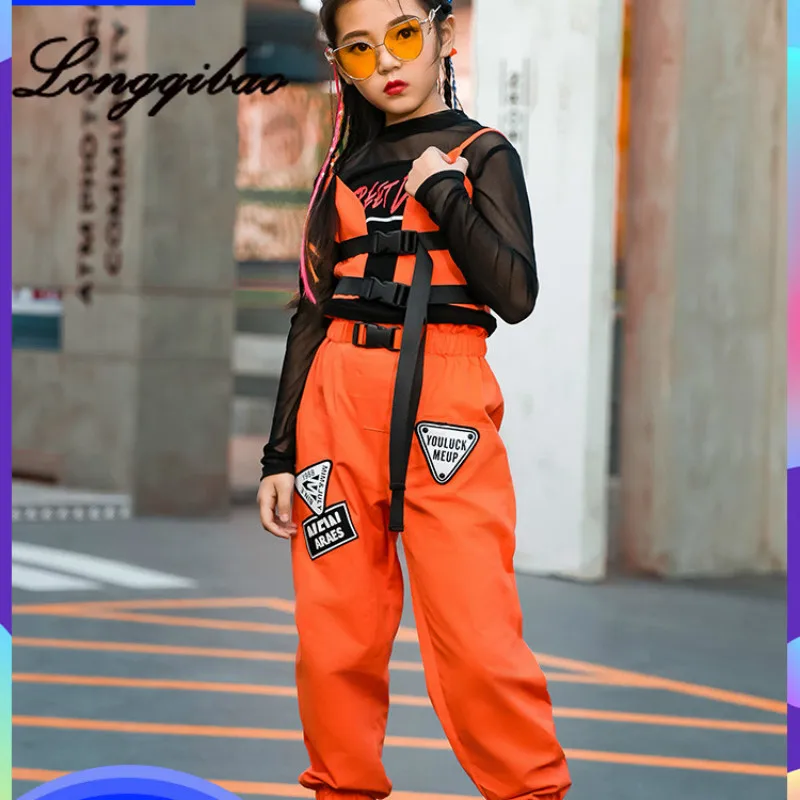 

2020 Girls Autumn and Winter Fashion Tide Catwalk Catwalk Children's Jazz Costume Performance Personality Handsome Fashion Cool