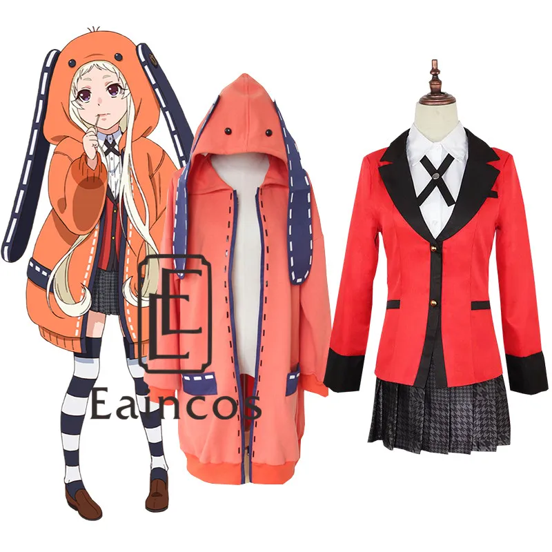 Аниме Kakegurui компульсивный игрок Yomoduki Руна костюм косплей костюм для Хэллоуина вечеринки