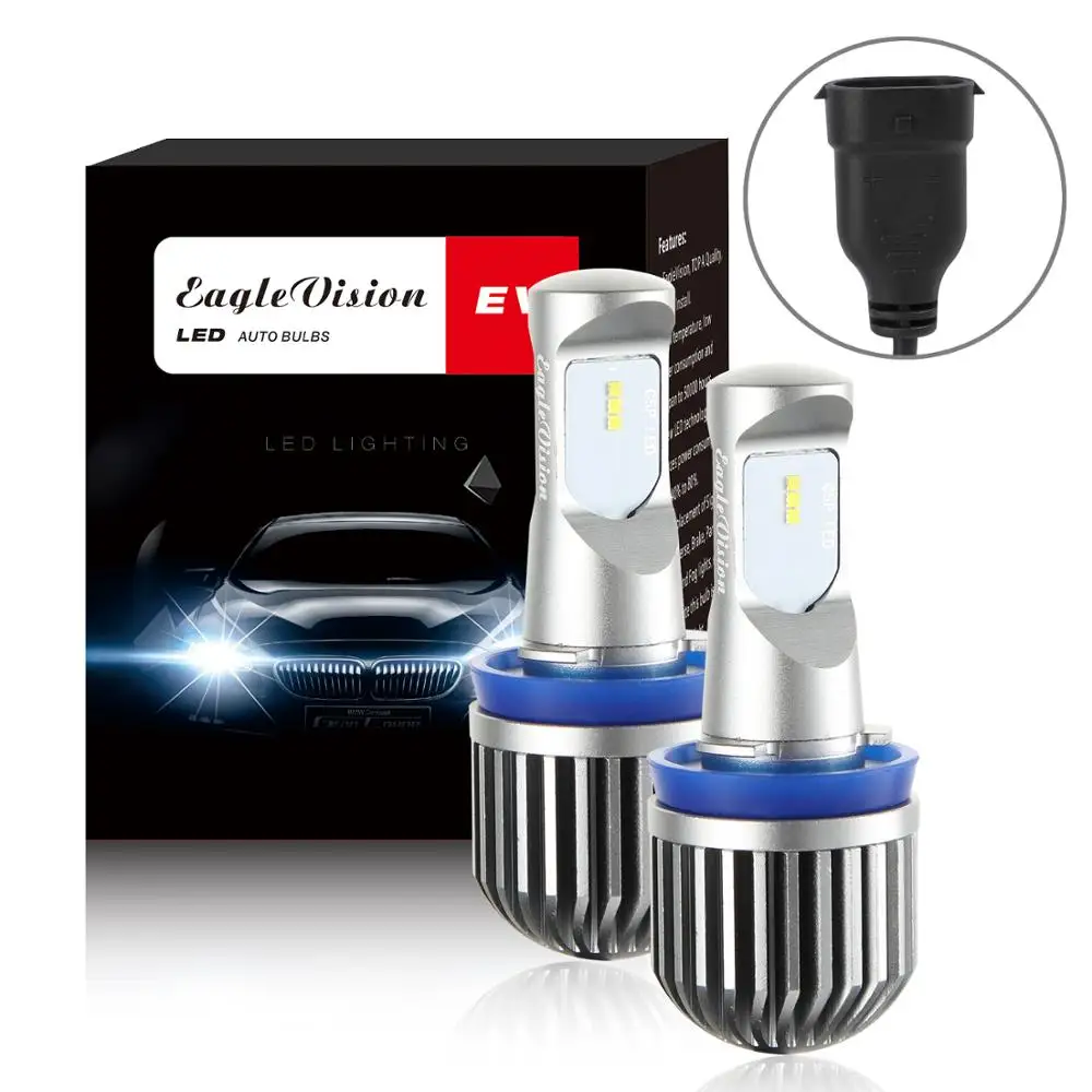 

2X H11 LED Fog Light Bulbs H8 H9 5202 HB3/HB4 LED CSP 6000k White 3000k Golden Yellow 12V 24V DRL Car Daytime Running Auto Lamp