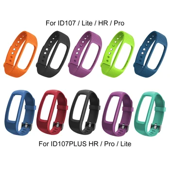 

2PCS Silicone Wristband Strap for ID107 Plus Smart Bracelet Strap Watch Band Waterproof Wrist Strap