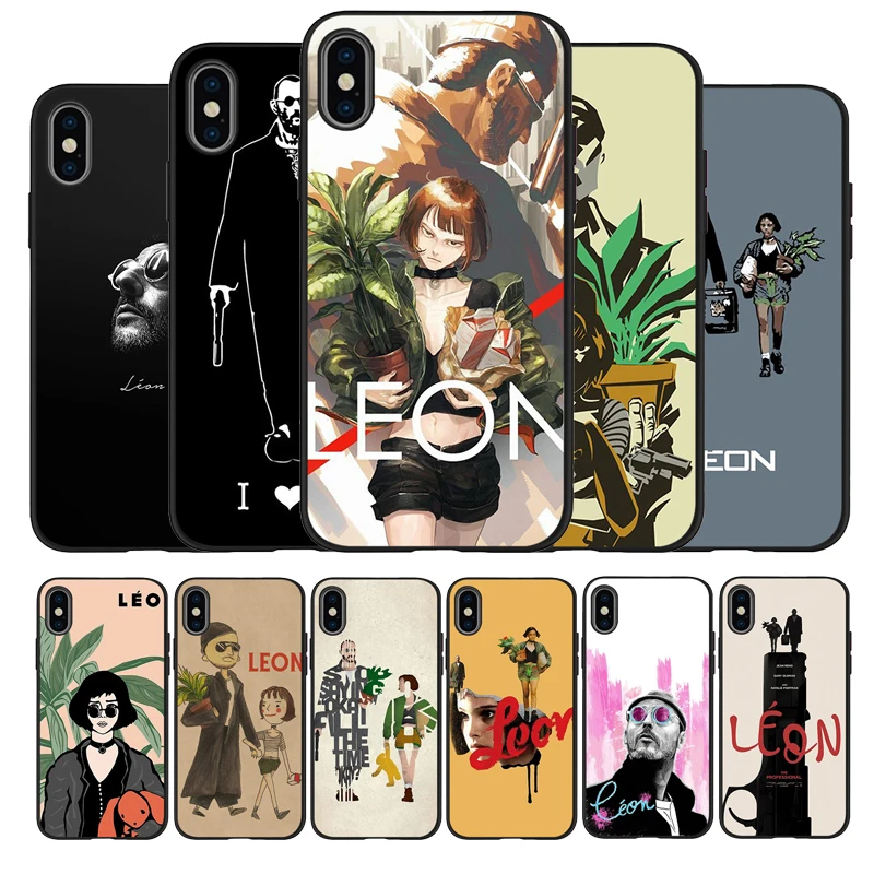 Leon Matilda Natalie Portman Movie Poster Black TPU Soft Silicone Phone Case For iPhone 11 Pro Max X XS MAX 5 6 7 8 Plus | Мобильные