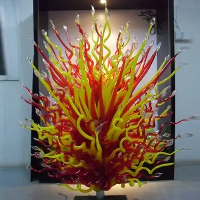 

2020 Hot Sales Fancy Hand Blown Glass Sculpture for Garden Hotel Large Project