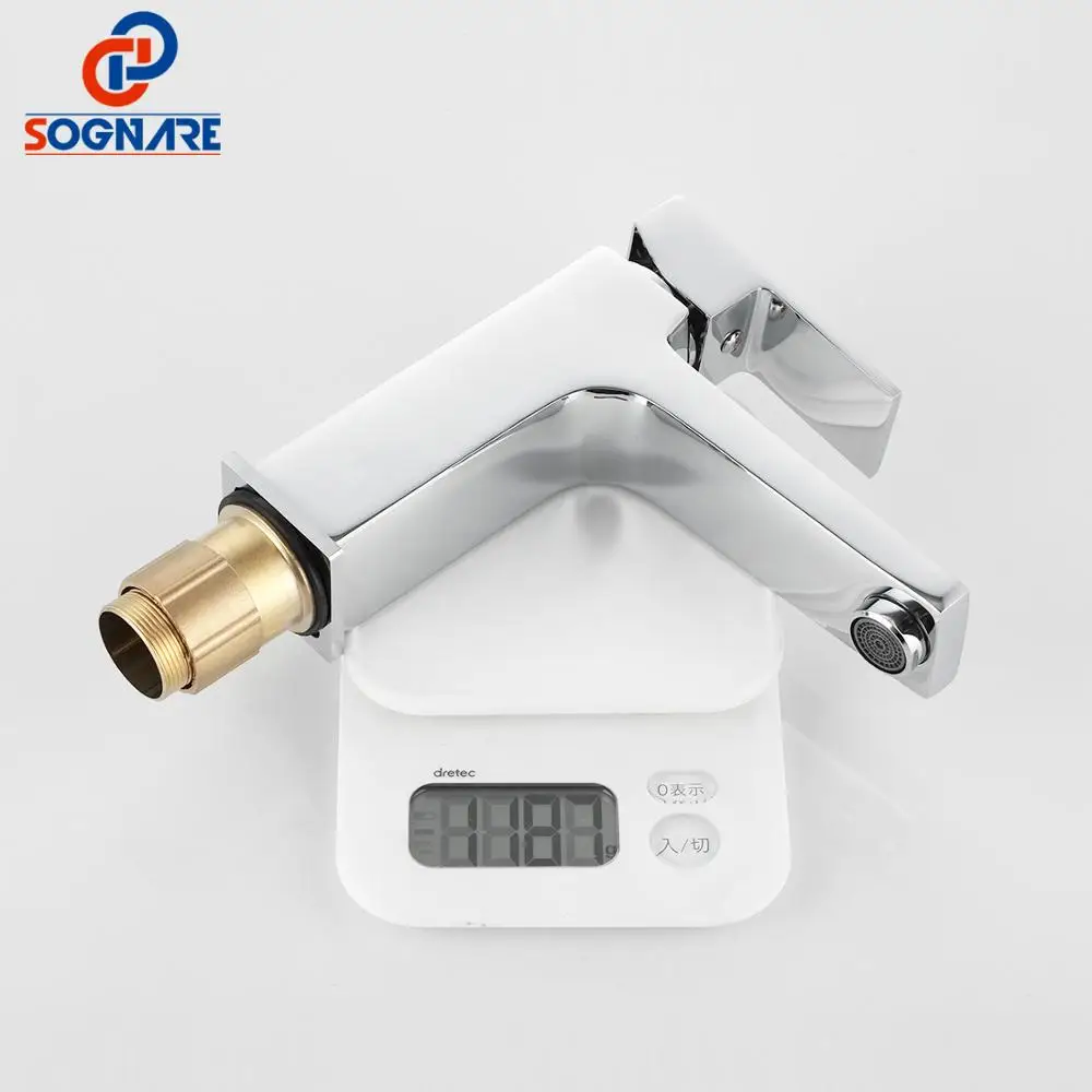 SOGANRE Basin Faucet Torneira Para Banheiro Bathroom Sink Faucet Single Handle Black Faucet Basin Taps Hot Cold Mixer Tap Crane
