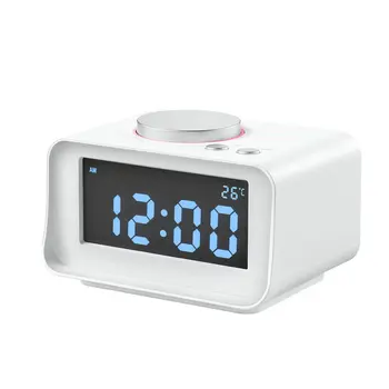 

K1 Creative with Numbers Alarm Clock Hotel Multi-functional Electronic Clock with Radio USB Charging Bedside Electronic Alarm Cl