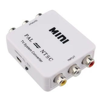 

PAL NTSC SECAM To NTSC PAL TV Video System Converter Switcher Adapter New QT