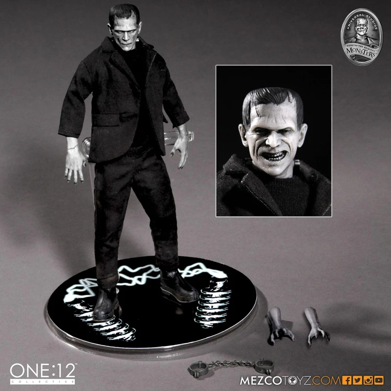 16 см Mezco Toys Mary Shelley's Frankenstein One:12 ПВХ фигурка игрушка ужас Хэллоуин подарок|Игровые