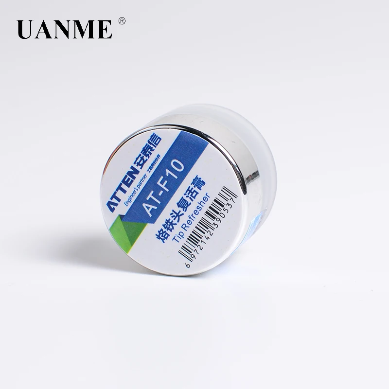 UANME AT-F10 Soldering Iron Tip Refresher Clean Paste For Oxide Solder Iron Tip Head Cream