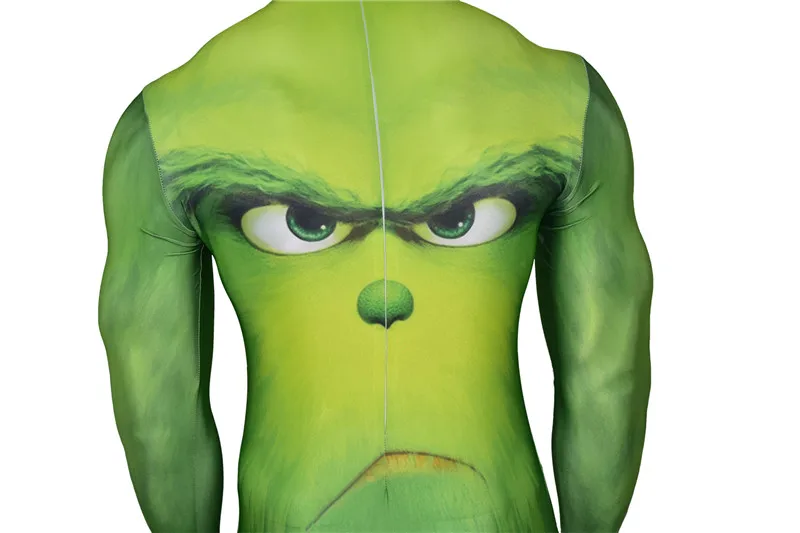 3 типа, Забавный Рождественский костюм Grinch, нарядное платье для взрослых и детей, комбинезон, маскарадные костюмы для Хэллоуина, Санта-Клауса, забавный наряд
