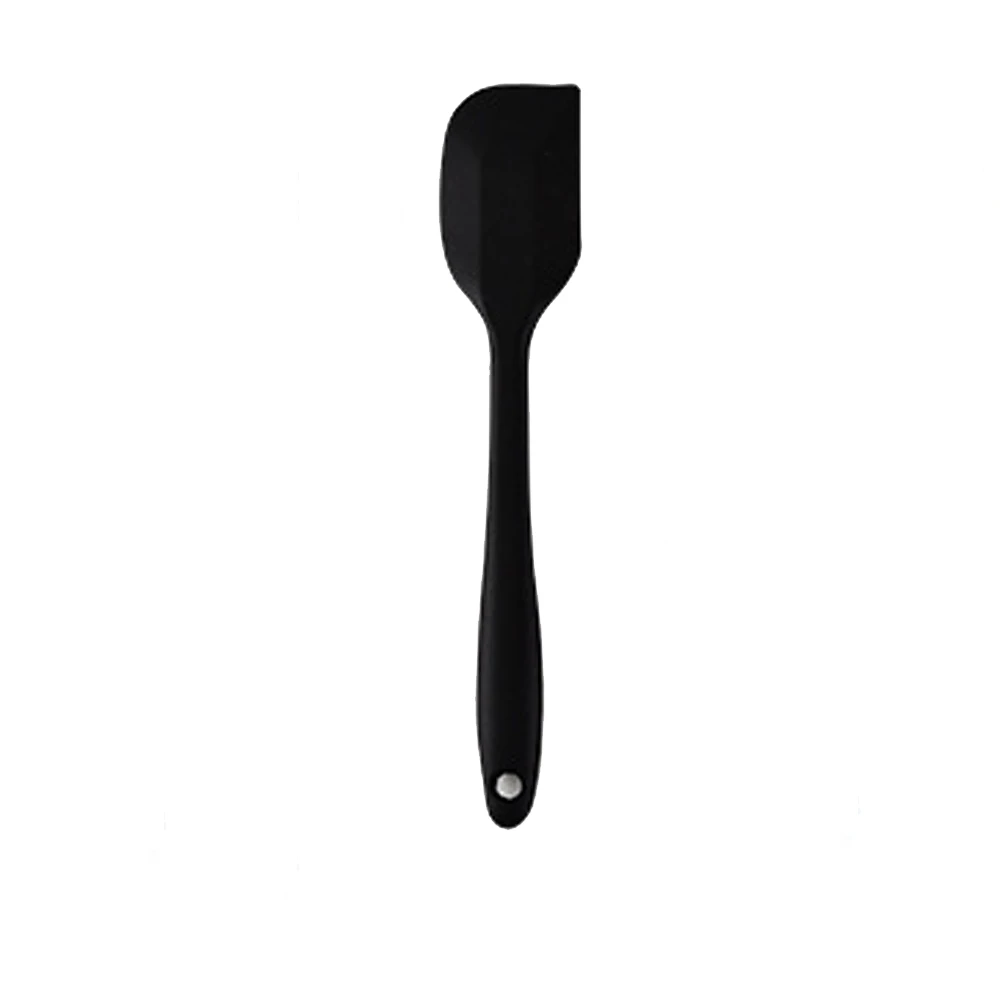 Silicone Spatula Baking Scraper Cake Baking Tool Food Grade Non Stick Spatula Butter Spoon Rubber Shovel Bakery Tools - Цвет: black