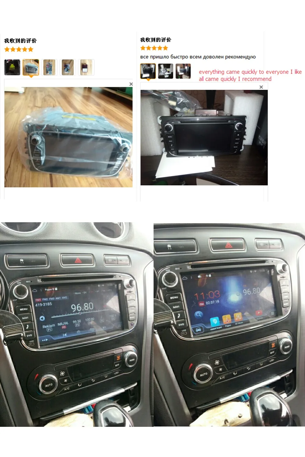 Cheap Bosion Car Multimedia Player Android 9.0 GPS 2 Din car dvd player for FORD/Focus/S-MAX/Mondeo/C-MAX/Galaxy wifi car radio SWC 31