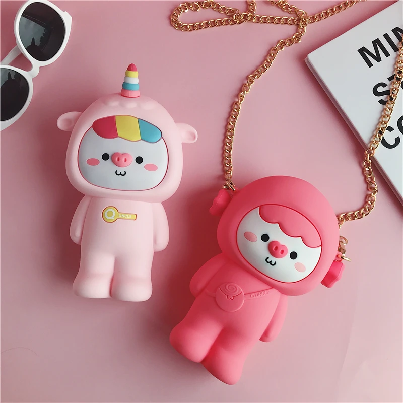  3D Cartoon Style Candy Color Cosmetic Bag Women Make Up Case Travel Zipper Makeup Beauty Wash Organ