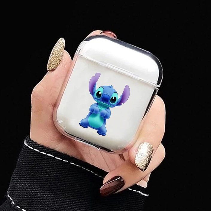 Мультяшный чехол для Airpods, милый, с милым сердечком, прозрачный, Жесткий Чехол для ПК, чехлы для AirPods, защитные беспроводные наушники