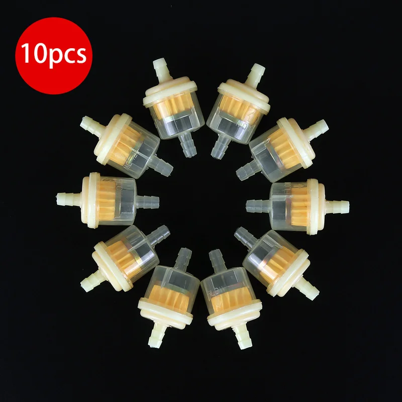 

10pcs Universal Motorcycle Oil Filters Scooter Gasoline Mini Small Engine Filter Inline Gas Fuel Filter Motorcycle Accessories