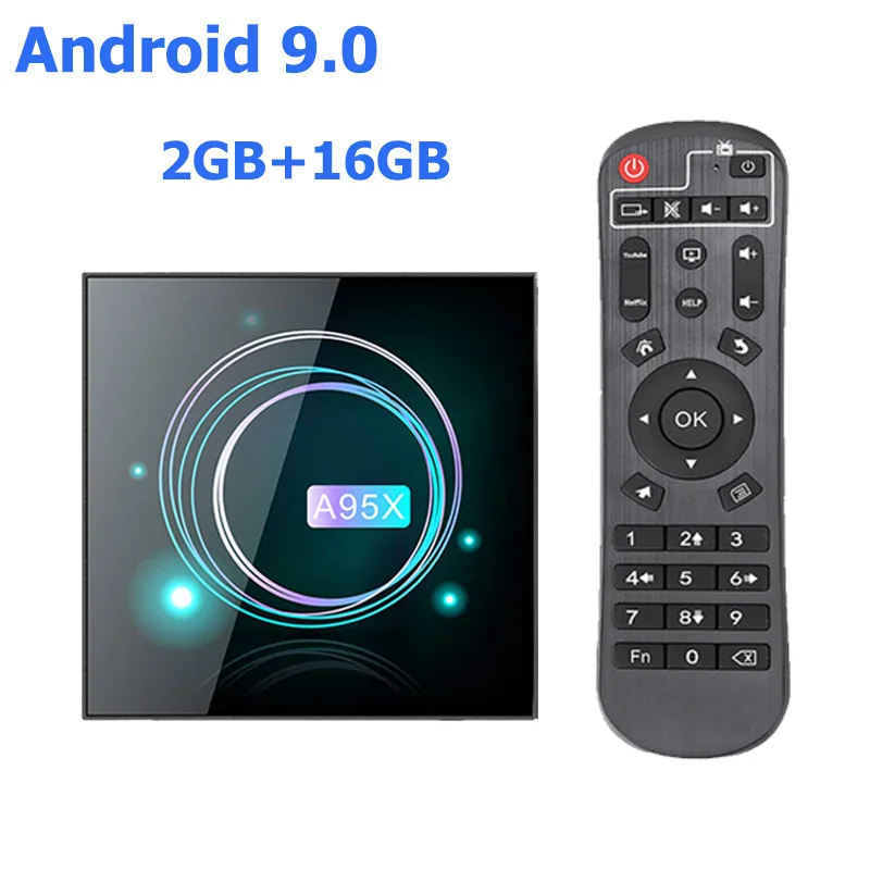 2G 16G TV BOX Смарт ТВ-приставка A95XF3 тонкий Android 9,0 Amlogic S905X3 8k Netflix Plex медиа-сервер Play Store бесплатное приложение телеприставка PK HK1MAX H96 - Цвет: 2G 16G TV BOX