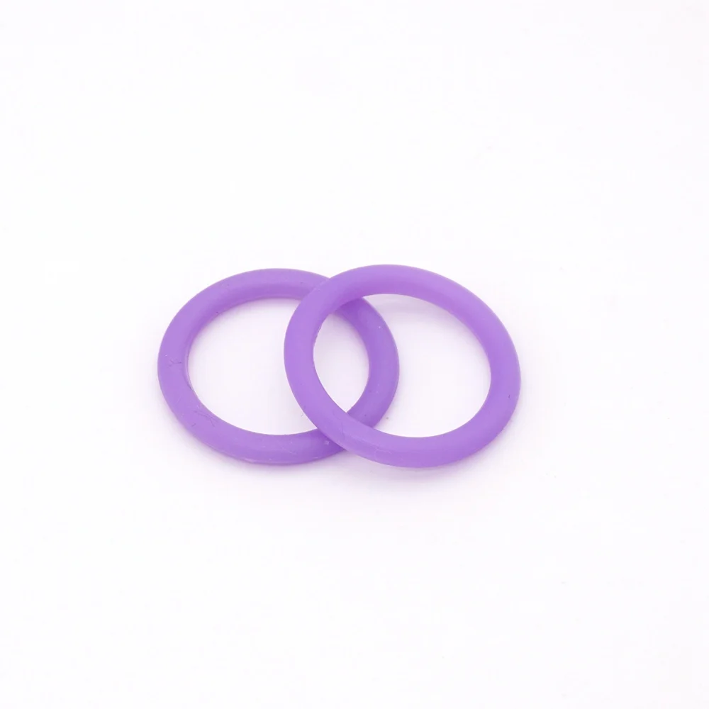 Purple 30 шт. прозрачные бесконтактные кольца BPA силиконовые Sutoyuen MAM NUK пустышка для детского Соска-пустышка зажим держатель цепи адаптер уплотнительные кольца - Цвет: Purple