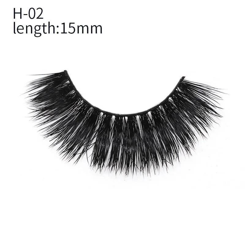 H02 (Hot Sale) Норковые ресницы для макияжа, 1 пара, натуральные 3d норковые накладные ресницы, и накладные ресницы в отдельной упаковке, аксессуары для наращивания - Цвет: H02 (Hot Sale)