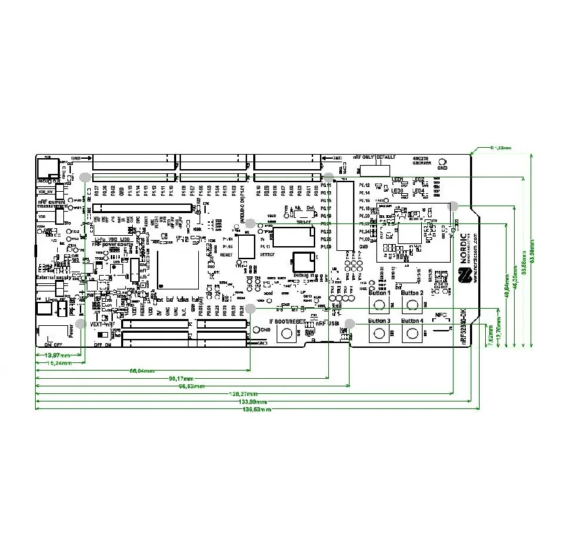 NRF52840-PDK комплект DK PCA 10056 Bluetooth 5 Bluetooth макетная плата