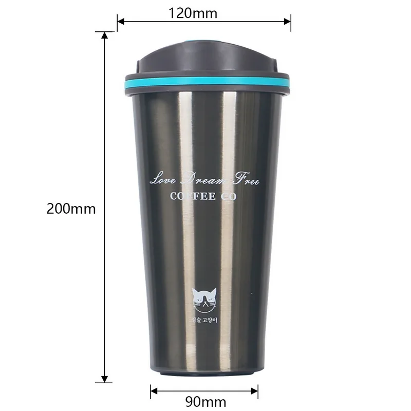Термос кружка кофе чашка Caneca стакан с крышкой нержавеющая сталь Термокружка уплотнение вакуумная колба Taza термо для автомобиля Изолированная бутылка