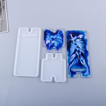

Cellphone Bracket Holder Crystal Epoxy Resin Mold Handmade Mobile Phone Stand Silicone Mould DIY Crafts Making Tool