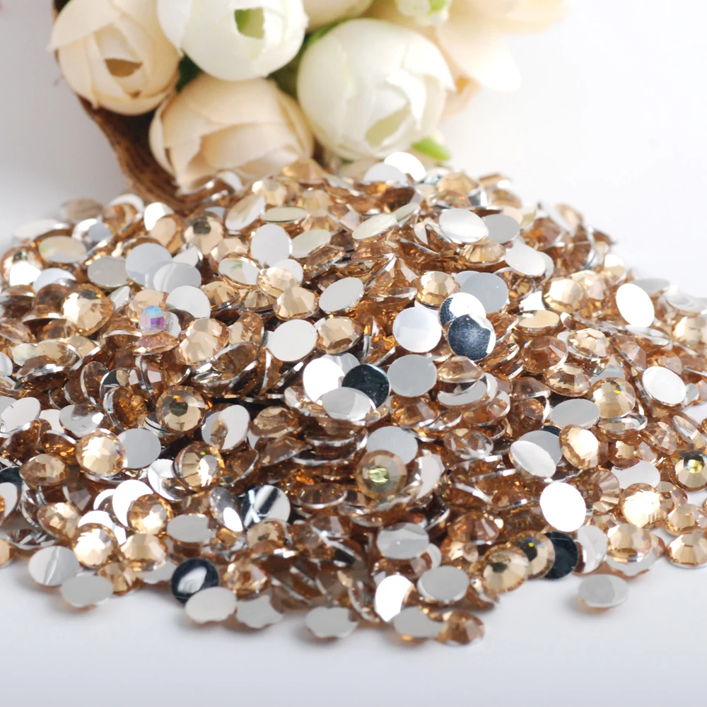 2.0/3.0/4.0/5.0/6.0mm Flat Back Resin Non Hotfix Rhinestones 10000pcs-Wholesale, For Clothes Nails 3D Art Decoration