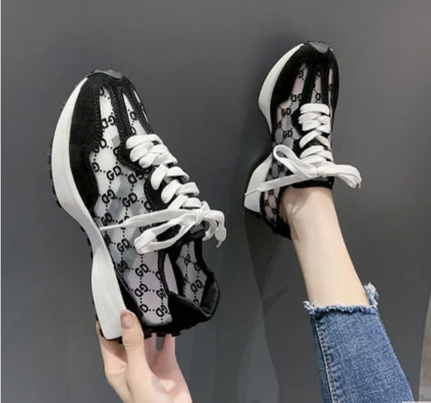 

Women Platform Flat Women's Sports Shoes Female Casual Breathable Vulcanized Woman shoes Lace Up Footwear Fashion Sneakers 2020
