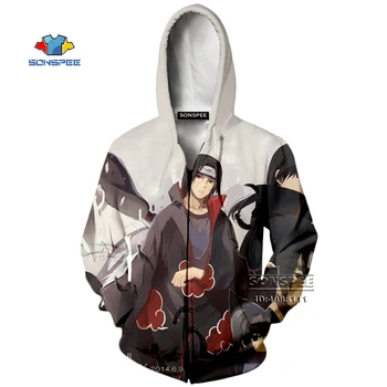 

SONSPEE 3D Print Men Women Anime Naruto Uchiha Itachi Sasuke Zipper Hoodies Sweatshirts Casual Jacket Youth Long Sleeve Coat