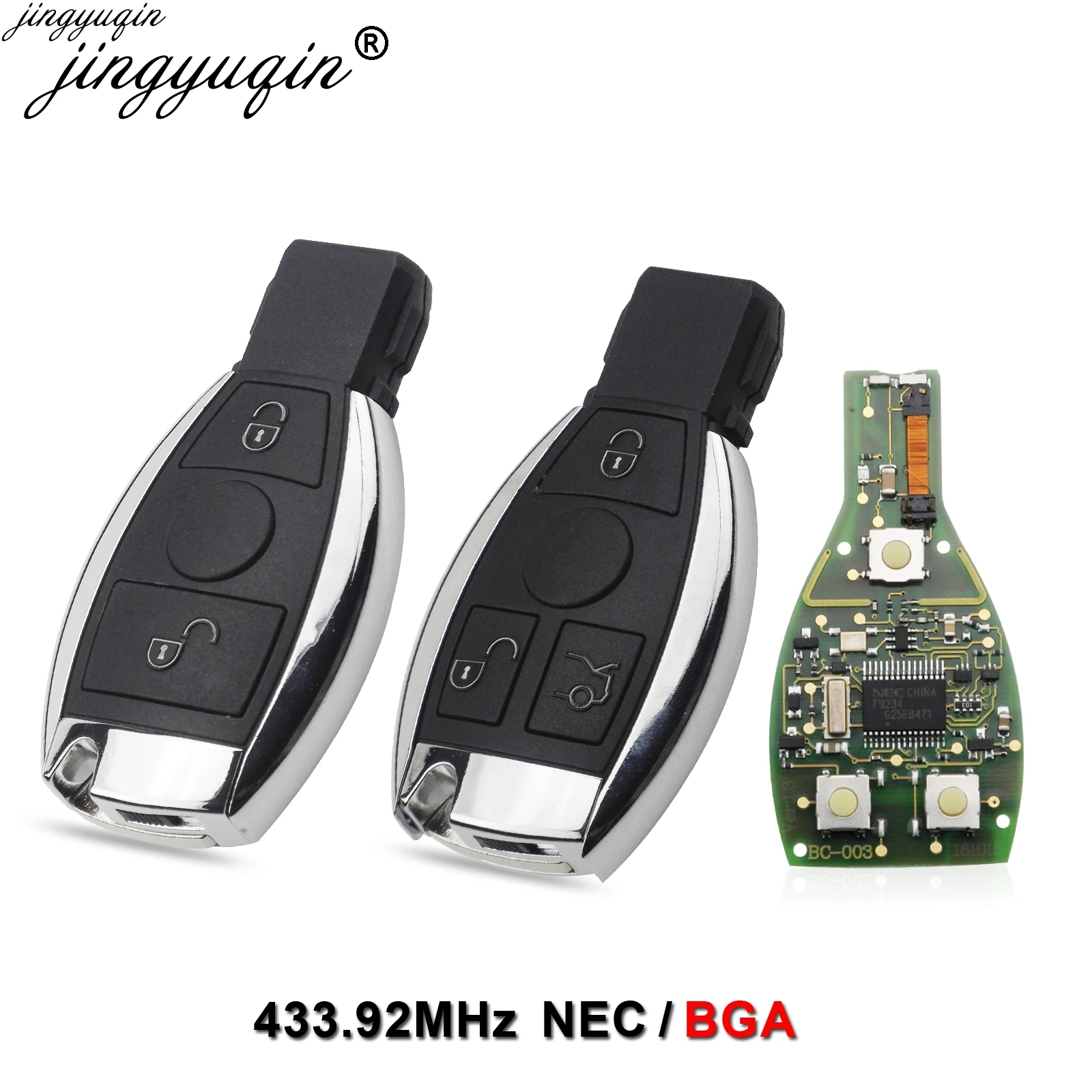 Bilchave 2/3 кнопки умный дистанционный ключ 433 МГц Авто подходит для Mercedes Benz 2000 NEC BGA
