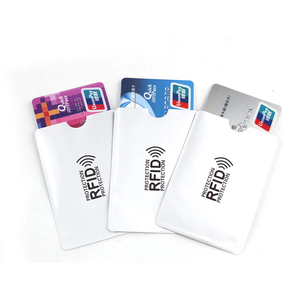 100 pcs/set New RFID Security Card Blocking 13.56mhz NFC Shielded Card Prevent unauthorized scanning ID Card Protection Case