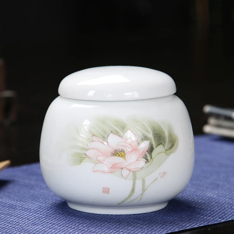 qingxiangyiren Керамические Мини чайные коробки банки для кухни банки для пряности резервуар для хранения чая фарфоровый горшок хранение чая банки кофе, конфеты ящик для банки - Цвет: qingxiangyiren