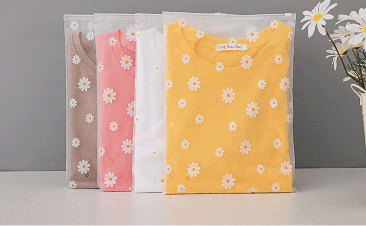 Lot De 20 Sacs à Fermeture Éclair Marguerites 30x40cm - Rangement Vêtements Et Voyage