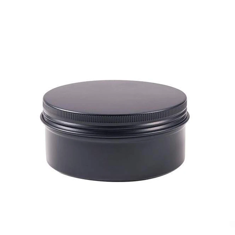 

24Pcs 50g Metal Aluminum Round Tin Cans Box 50ml Black Empty Cosmetic Cream Jar Pot Case Screw Thread Lid Lip Balm Container