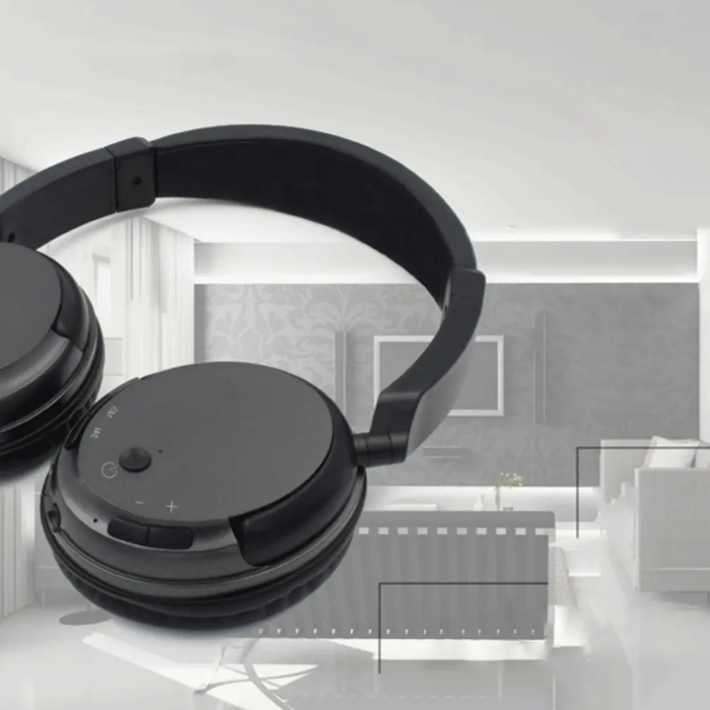 Headset Tv Stereo Wireless Headset Fm Multi-Function Teaching Office Tv Dedicated Earphones One Drag N