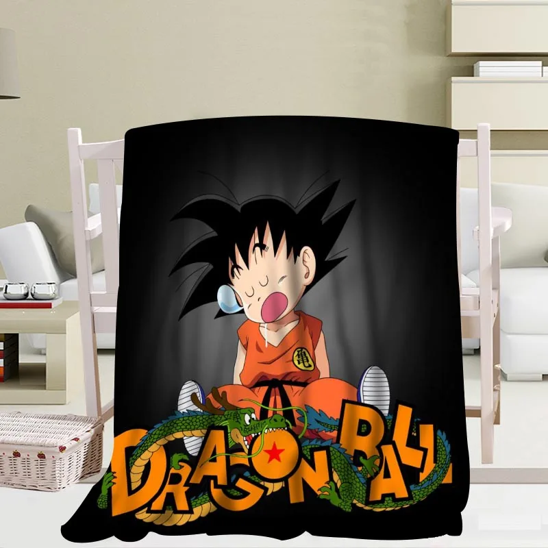 Аниме Dragon ball z одеяло s Путешествия Диван коралловый флис тканевые одеяла мягкие пользовательские Фланелевые Одеяло для дивана/постельное покрывало