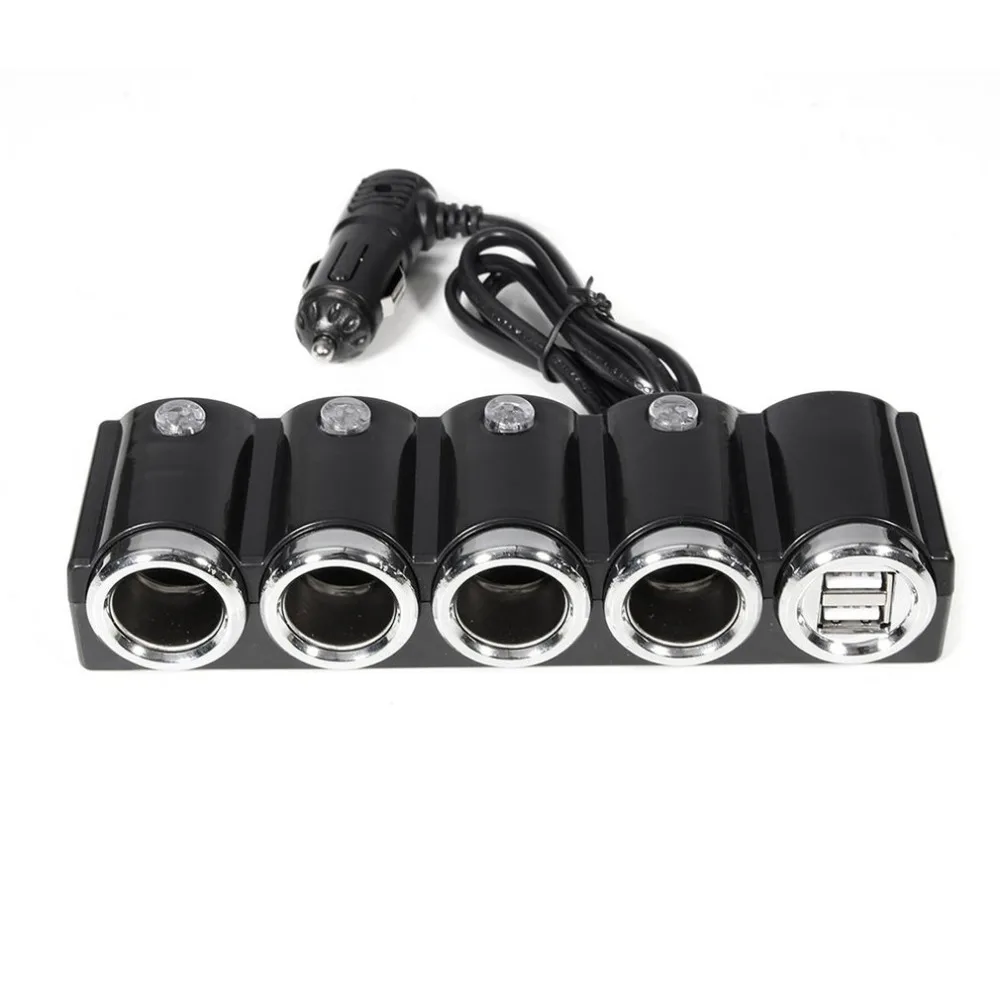 DC 12 V/24 V USB 4 Way мульти разветвитель автомобильного прикуривателя USB зарядное устройство адаптер питания с переключателем зарядное устройство для iPhone